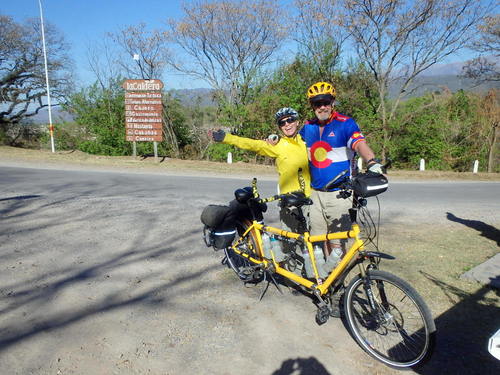 We were taken out of town by Federico, to Caldera.